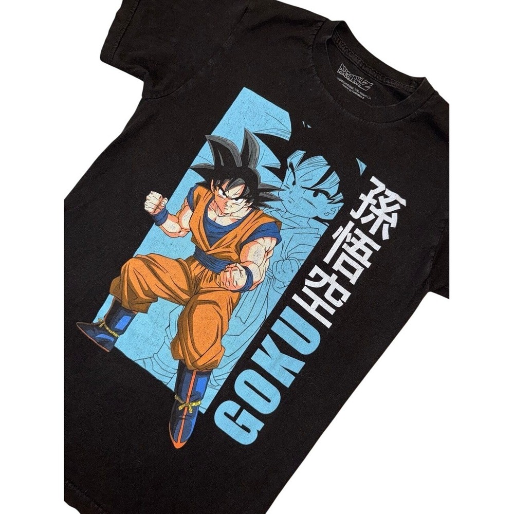 Dragon Ball Z Vintage Short Sleeve Tee Mens Small Black Goku Graphic Anime